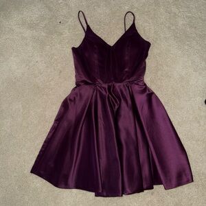 Amazon Women's Mini Dress - Deep Purple